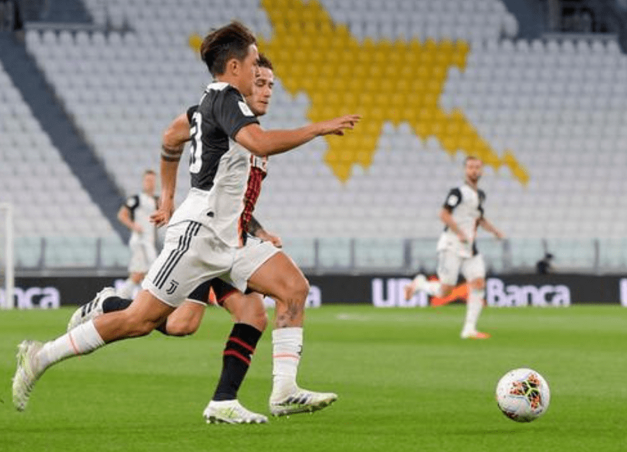  尤文图斯控球优势明显，耐心传导撕开对方防守网